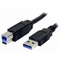 Cabo de Dados USB 3.0 a Macho X USB 3.0 B Macho 1,8M CBUS0013 Preto STORM