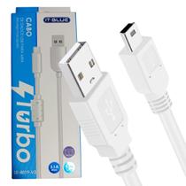 Cabo de dados Usb A X Mini Usb V3 1.5m Max 3.1A Rápido Branco LE-4019-V3 IT-BLUE