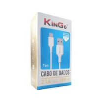 Cabo De Dados Usb-C Kingo Branco 1M 2.1A Para Galaxy A52