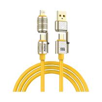 Cabo De Dados USB-C Para USB-C De 240W Com Carregamento Rápido 4 Em 1 Em Liga De Zinco Para iPhone15