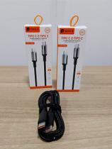 Cabo de Dados USB-C para USB-C Turbo 60W 1M Onex CAO-4405 Cabo de Dados USB-C para USB-C Turbo 60W 1M Onex CAO-4405