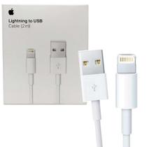 Cabo de Dados USB Lightning p/ Celulares Apple IOS - 2 Metros