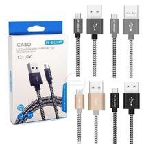 Cabo de Dados USB Micro USB V8 2.4A 1M 12110V It-Blue