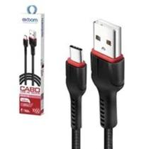 Cabo de Dados USB Tipo C 1 m Carregador Rápido 2.4A Exbom - Megga 25