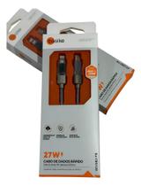 Cabo De Dados Usb Tipo C Display 1 Metro Carga Rapida 27w Dourado