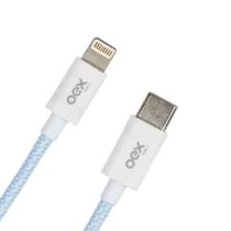 Cabo de dados usb tipo-c para lightning 1m candy 27w ce210 azul oex