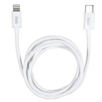 Cabo de dados usb tipo-c para lightning 2m candy 27w ce211 branco oex Cabo de dados usb tipo-c para lightning 2m candy 27w ce211 branco oex