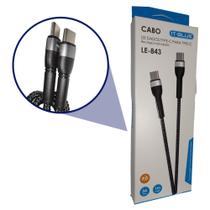 Cabo de Dados Usb Tipo C para Usb Tipo C Compatível com Samsung S20 S21 S22 Note 20 Reforçado 1m