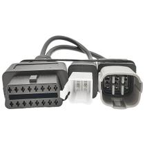 Cabo De Diagnóstico OBD2 Para Motocicletas Suzuki, Adaptador De Carro Com Conectores 4PIN+6PIN Cabo De Diagnóstico OBD2 Para Motocicletas Suzuki, Adaptador De Carro Com Conectores 4PIN+6PIN