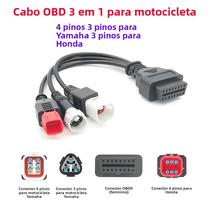 Cabo De Diagnóstico Para Motocicletas Yamaha Honda OBD2 3Pin 4Pin 6PIN Conector De Extensão 3 Em 1