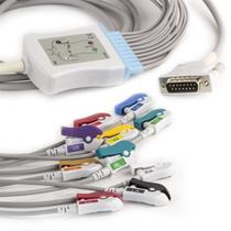 Cabo de ecg 10 vias compativel com philips/hp/cardio care tipo garra Cabo de ecg 10 vias compativel com philips/hp/cardio care tipo garra