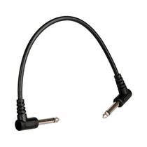 Cabo De Efeito Para Guitarra De 6 Polegadas, Cabo De Áudio De Cobre Com Conector De Ângulo Reto De