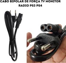 Cabo De Energia Bipolar, Ps2,ps3,impressora, Radio Cabo De Energia Bipolar, Ps2,ps3,impressora, Radio