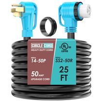 Cabo de Energia CircleCord para RV e Gerador 50 A, 7,5 m, Alta Resistência Cabo de Energia CircleCord para RV e Gerador 50 A, 7,5 m, Alta Resistência