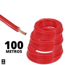 Cabo De Energia Fio Vermelho De 1,5mm Rolo Com 100 Metros