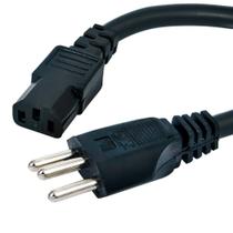 Cabo de Energia para Fonte de Computador MD9, 3 Metros, Preto - 8001
