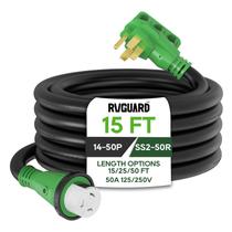 Cabo de energia para RV RVGUARD 15 pés 50 A com indicador LED Cabo de energia para RV RVGUARD 15 pés 50 A com indicador LED