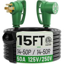 Cabo de Energia POWGRN 50A 4,5 m 14-50P para 14-50R Cabo de Energia POWGRN 50A 4,5 m 14-50P para 14-50R
