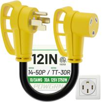 Cabo de Energia POWGRN Adaptador RV 50A para 30A 30cm 125V Cabo de Energia POWGRN Adaptador RV 50A para 30A 30cm 125V