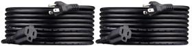 Cabo de Extensão Amazon Basics - 13A 125V - 4,5m - Preto (2 Unidades)