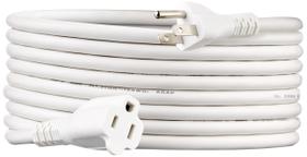 Cabo de Extensão Amazon Basics 15 Pés (13A 125V) - Branco