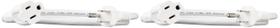 Cabo de extensão Amazon Basics Indoor 13A 125V 1m branco x2 Cabo de extensão Amazon Basics Indoor 13A 125V 1m branco x2