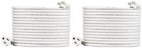 Cabo de extensão Amazon Basics Indoor 13A 125V 7,6 m branco x2 Cabo de extensão Amazon Basics Indoor 13A 125V 7,6 m branco x2