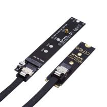 Cabo de extensão Cablecc NGFF M-Key NVME macho para fêmea 40cm Cabo de extensão Cablecc NGFF M-Key NVME macho para fêmea 40cm
