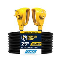 Cabo de extensão Camco Power Grip 30A 25 pés para campista/RV 125V Cabo de extensão Camco Power Grip 30A 25 pés para campista/RV 125V