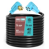 Cabo de Extensão CircleCord 50 Amp 12m para EV e Trailer RV Resistente