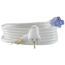Cabo de extensão Conntek 4,5 m 16/3 branco com faixa brilhante
