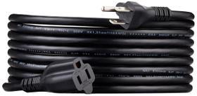 Cabo de extensão de alimentação Amazon Basics 15 pés 13A 125V preto