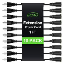 Cabo de extensão de alimentação de 1 pés/30 cm, pacote com 10 pinos, 13A, 125V Cabo de extensão de alimentação de 1 pés/30 cm, pacote com 10 pinos, 13A, 125V