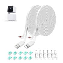 Cabo de extensão de alimentação de 26 pés para câmera Wyze Cam Pan v3, pacote com 2