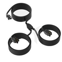 Cabo de extensão de alimentação Elecan 6m 16AWG 13A 125V à prova d'água Cabo de extensão de alimentação Elecan 6m 16AWG 13A 125V à prova d'água