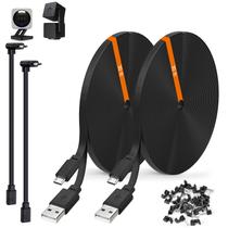 Cabo de extensão de alimentação, pacote com 2 m, compatível com Wyze Cam Cabo de extensão de alimentação, pacote com 2 m, compatível com Wyze Cam