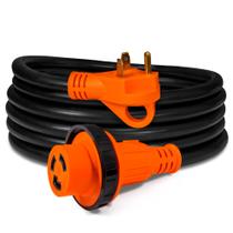 Cabo de extensão de alimentação RV Shore True Mods 15 pés 30A 125V ETL Cabo de extensão de alimentação RV Shore True Mods 15 pés 30A 125V ETL