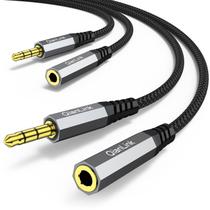 Cabo de extensão de fone de ouvido QianLink 3,5 mm macho para fêmea, pacote com 2 Cabo de extensão de fone de ouvido QianLink 3,5 mm macho para fêmea, pacote com 2