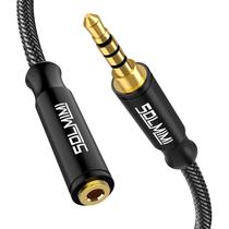 Cabo de extensão de fone de ouvido SOLMIMI 3.5mm TRRS macho para fêmea