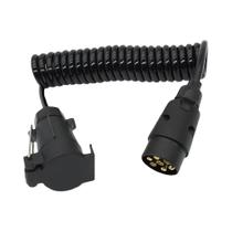 Cabo De Extensão De Luz Para Caminhão Com Conector Macho Para Fêmea De 7 Pinos Cabo De Extensão De Luz Para Caminhão Com Conector Macho Para Fêmea De 7 Pinos