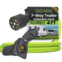 Cabo de extensão de reboque GearIt de 7 vias e 7 pinos e 1,2 m para Gooseneck Cabo de extensão de reboque GearIt de 7 vias e 7 pinos e 1,2 m para Gooseneck
