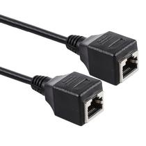 Cabo de extensão de rede Ethernet LAN RJ45 fêmea para fêmea 6