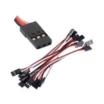 Cabo De Extensão De Sinal Para Controle De Voo Com Conector DuPont 3P, Cabo De Acoplamento