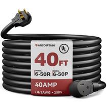 Cabo de extensão de soldador ARCCAPTAIN 40A 12m 8 AWG 250V listado pela UL Cabo de extensão de soldador ARCCAPTAIN 40A 12m 8 AWG 250V listado pela UL