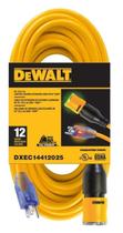 Cabo de Extensão Dewalt DXEC14412025 - 25 Pés - 12/3 SJTW Iluminado
