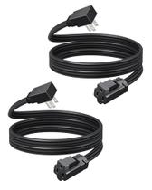 Cabo de extensão DEWENWILS 6FT 15A/1875W 14/3 SPT-3 Flat Wire Cabo de extensão DEWENWILS 6FT 15A/1875W 14/3 SPT-3 Flat Wire