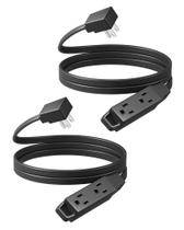 Cabo de extensão DEWENWILS 6FT Flat Plug 3 pinos 13A/125V/1625W Cabo de extensão DEWENWILS 6FT Flat Plug 3 pinos 13A/125V/1625W