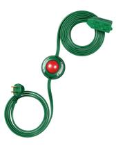 Cabo de extensão DEWENWILS de 12 pés com pedal, 3 saídas, verde