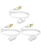Cabo de extensão DEWENWILS de 3 pés, 16 AWG SPT-2, saídas de 2 pinos Cabo de extensão DEWENWILS de 3 pés, 16 AWG SPT-2, saídas de 2 pinos