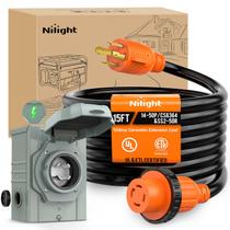 Cabo de extensão do gerador Nilight 30A 15FT 7500W calibre 10